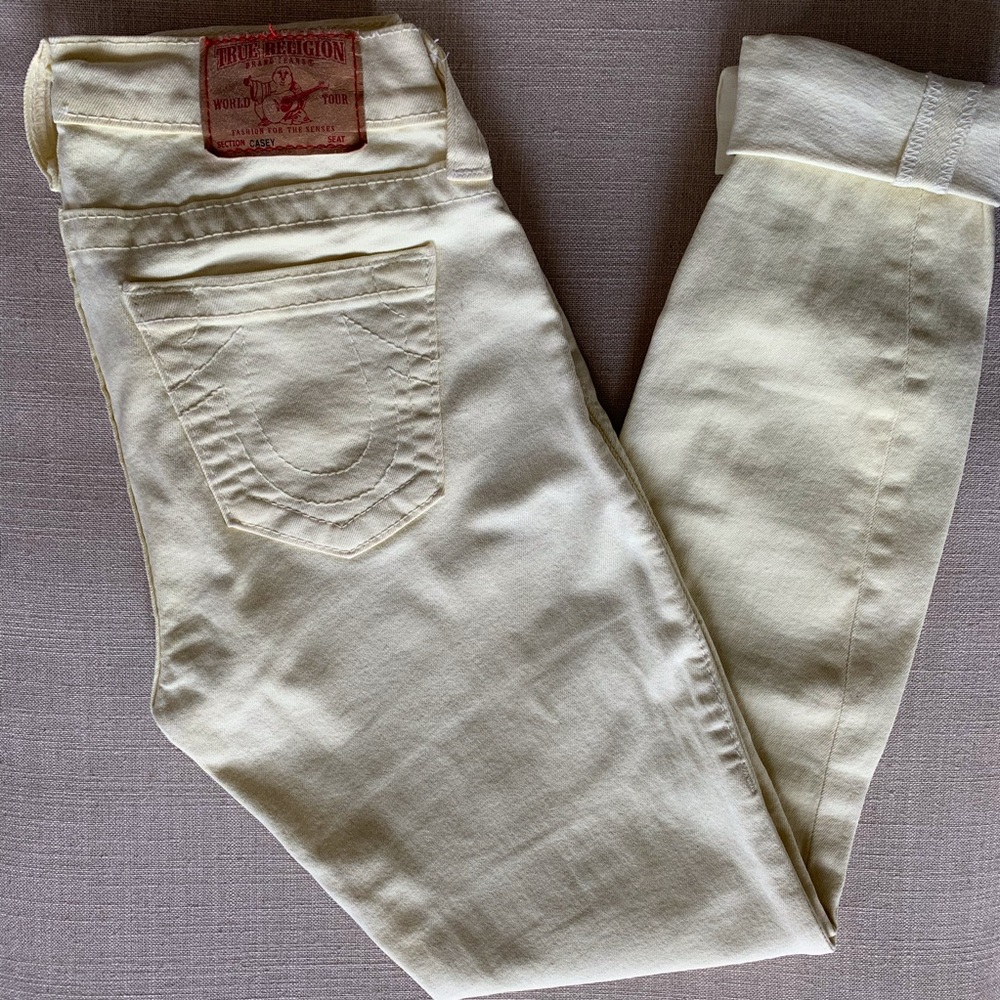 Yellow Casey True Religion Jeans